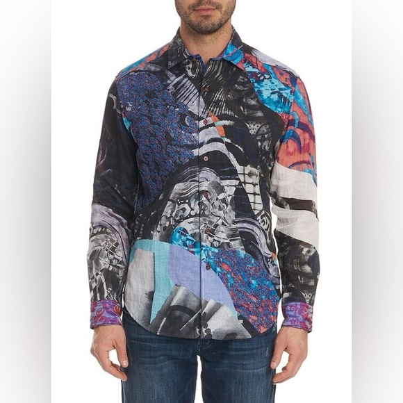 Robert Graham Limited Edition mens XL Hooked On You 205/808 button up shirts - Picture 1 of 12